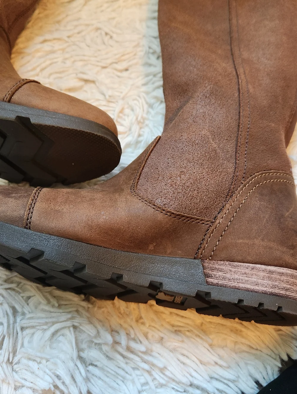 Tall Brown Leather Riding Boots - Classic Style